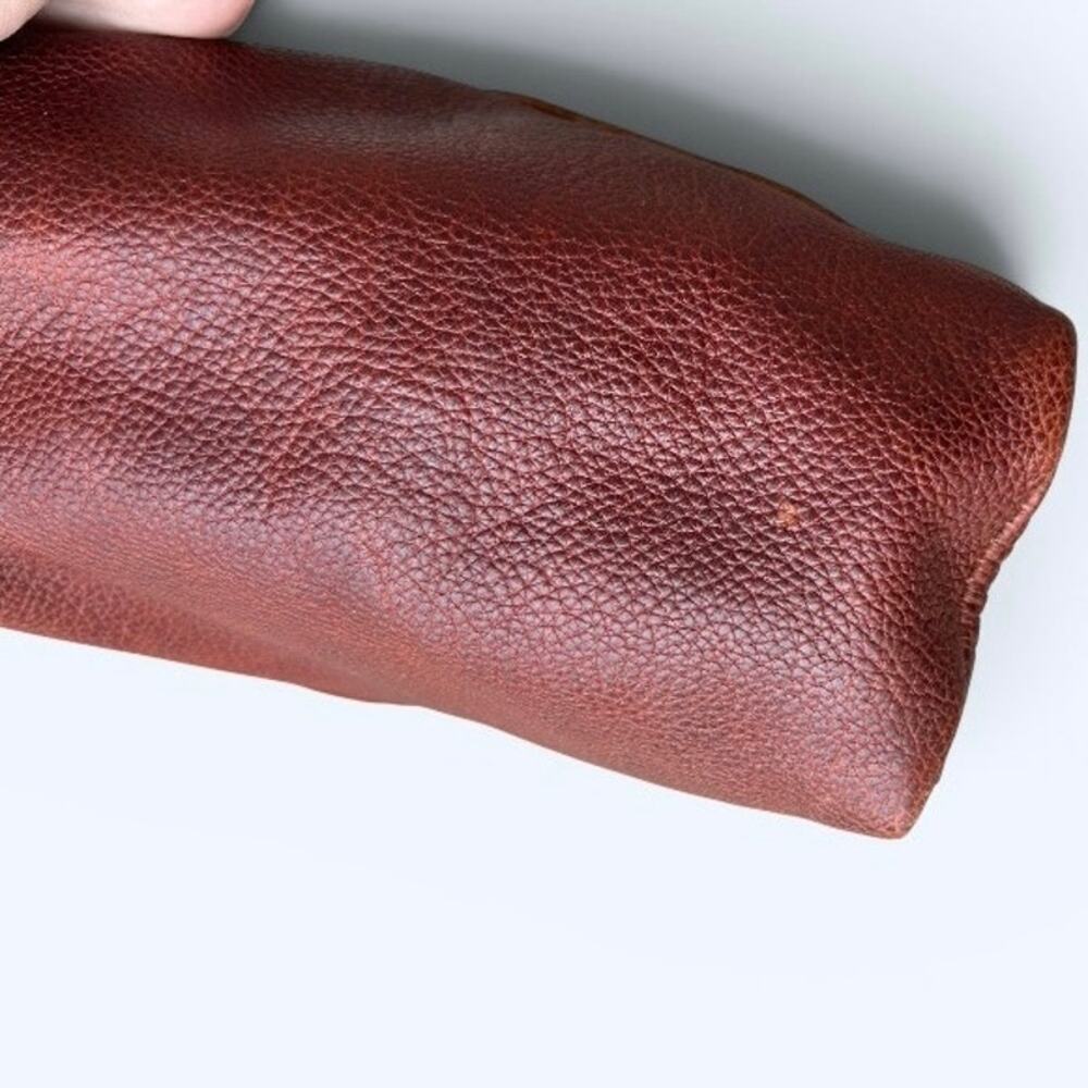 Portland Leather Goods Small Naomi Nutmeg Pebbled Leather Shoulder Crossbody Bag - Picture 9 of 11